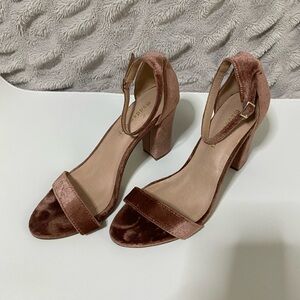MADDEN GIRL Pink Velvet Heels